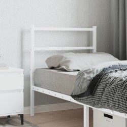 vidaXL Cabecero de metal blanco 80 cm