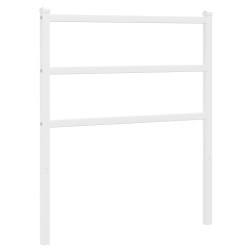 vidaXL Cabecero de metal blanco 80 cm