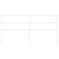 vidaXL Cabecero de metal blanco 150 cm vidaXL Cabecero de metal blanco 150 cm