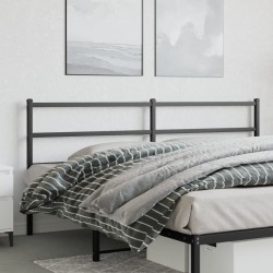 vidaXL Cabecero de metal negro 200 cm