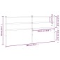 vidaXL Cabecero de metal negro 200 cm vidaXL Cabecero de metal negro 200 cm