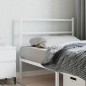 vidaXL Cabecero de metal blanco 100 cm