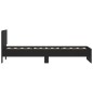 vidaXL Estructura cama con cabecero madera ingeniería negra 75x190 cm vidaXL Estructura cama con cabecero madera ingeniería negra 75x190 cm