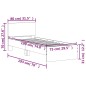 vidaXL Cama con cabecero madera de ingeniería gris hormigón 75x190 cm vidaXL Cama con cabecero madera de ingeniería gris hormigón 75x190 cm