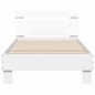 vidaXL Estructura de cama con cabecero y luces LED blanco 75x190 cm vidaXL Estructura de cama con cabecero y luces LED blanco 75x190 cm