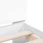 vidaXL Estructura de cama con cabecero y luces LED blanco 75x190 cm vidaXL Estructura de cama con cabecero y luces LED blanco 75x190 cm