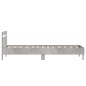 vidaXL Estructura de cama cabecero luces LED gris hormigón 90x190 cm vidaXL Estructura de cama cabecero luces LED gris hormigón 90x190 cm