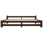 vidaXL Estructura de cama madera maciza pino marrón oscuro 200x200 cm vidaXL Estructura de cama madera maciza pino marrón oscuro 200x200 cm