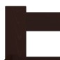 vidaXL Estructura de cama madera maciza pino marrón oscuro 200x200 cm vidaXL Estructura de cama madera maciza pino marrón oscuro 200x200 cm