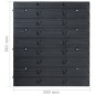 vidaXL Kit de cajas de almacenaje 103 pzas paneles de pared rojo/negro vidaXL Kit de cajas de almacenaje 103 pzas paneles de pared rojo/negro