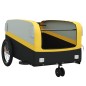 vidaXL Remolque para bicicleta hierro negro y amarillo 45 kg vidaXL Remolque para bicicleta hierro negro y amarillo 45 kg