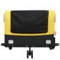 vidaXL Remolque para bicicleta hierro negro y amarillo 45 kg vidaXL Remolque para bicicleta hierro negro y amarillo 45 kg