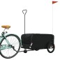vidaXL Remolque para bicicleta hierro negro 45 kg vidaXL Remolque para bicicleta hierro negro 45 kg