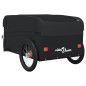 vidaXL Remolque para bicicleta hierro negro 45 kg vidaXL Remolque para bicicleta hierro negro 45 kg