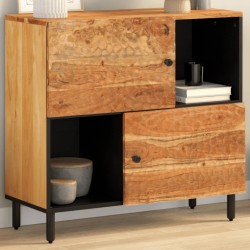 vidaXL Armario auxiliar madera maciza de acacia 80x33x75 cm