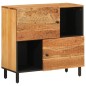 vidaXL Armario auxiliar madera maciza de acacia 80x33x75 cm vidaXL Armario auxiliar madera maciza de acacia 80x33x75 cm