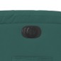 vidaXL Sillón reclinable eléctrico tela verde oscuro
