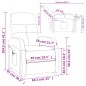 vidaXL Sillón de masaje de tela gris oscuro vidaXL Sillón de masaje de tela gris oscuro