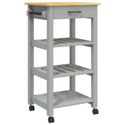 vidaXL Carrito de cocina MONZA madera maciza de pino 48x40x90 cm