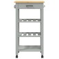 vidaXL Carrito de cocina MONZA madera maciza de pino 48x40x90 cm vidaXL Carrito de cocina MONZA madera maciza de pino 48x40x90 cm