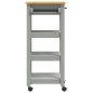 vidaXL Carrito de cocina MONZA madera maciza de pino 48x40x90 cm vidaXL Carrito de cocina MONZA madera maciza de pino 48x40x90 cm