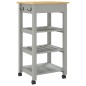 vidaXL Carrito de cocina MONZA madera maciza de pino 48x40x90 cm vidaXL Carrito de cocina MONZA madera maciza de pino 48x40x90 cm