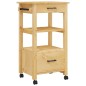 vidaXL Carrito de cocina MONZA madera maciza de pino 48x40x90 cm vidaXL Carrito de cocina MONZA madera maciza de pino 48x40x90 cm