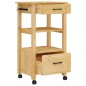 vidaXL Carrito de cocina MONZA madera maciza de pino 48x40x90 cm vidaXL Carrito de cocina MONZA madera maciza de pino 48x40x90 cm