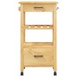 vidaXL Carrito de cocina MONZA madera maciza de pino 48x40x90 cm vidaXL Carrito de cocina MONZA madera maciza de pino 48x40x90 cm
