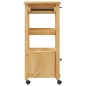 vidaXL Carrito de cocina MONZA madera maciza de pino 48x40x90 cm vidaXL Carrito de cocina MONZA madera maciza de pino 48x40x90 cm
