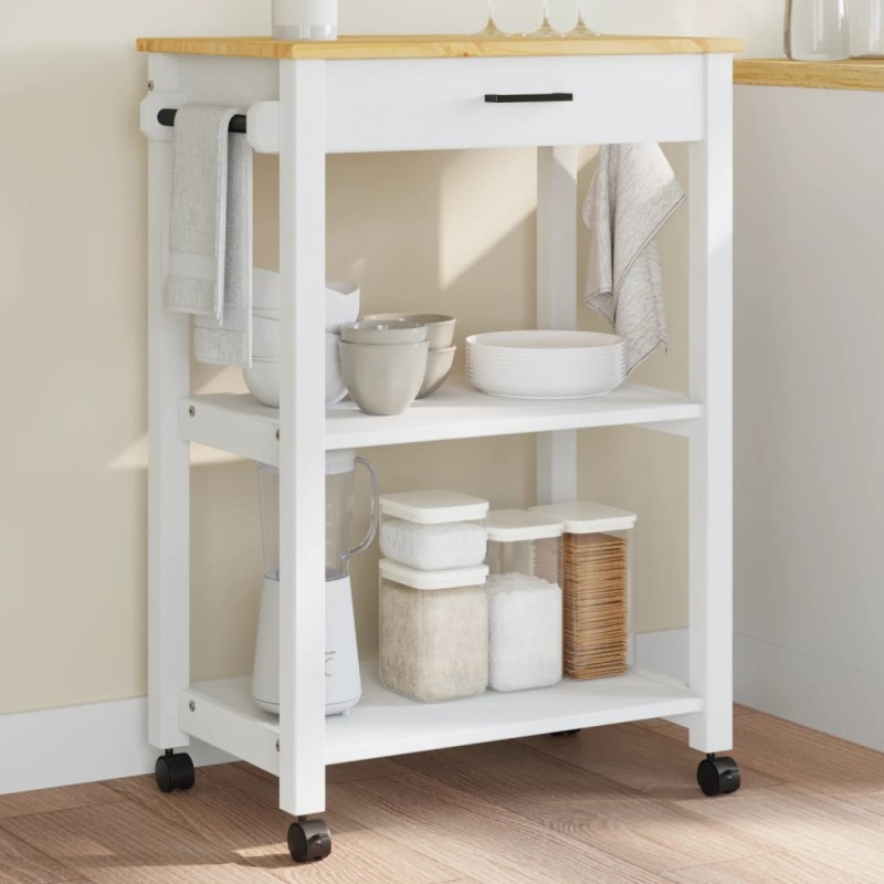 vidaXL Carrito de cocina MONZA madera maciza de pino 60x40x90 cm vidaXL Carrito de cocina MONZA madera maciza de pino 60x40x90 cm