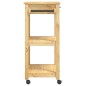 vidaXL Carrito de cocina MONZA madera maciza de pino 60x40x90 cm vidaXL Carrito de cocina MONZA madera maciza de pino 60x40x90 cm