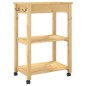 vidaXL Carrito de cocina MONZA madera maciza de pino 60x40x90 cm vidaXL Carrito de cocina MONZA madera maciza de pino 60x40x90 cm