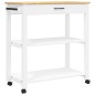 vidaXL Carrito de cocina MONZA madera maciza de pino 84x40x90 cm vidaXL Carrito de cocina MONZA madera maciza de pino 84x40x90 cm