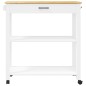 vidaXL Carrito de cocina MONZA madera maciza de pino 84x40x90 cm vidaXL Carrito de cocina MONZA madera maciza de pino 84x40x90 cm