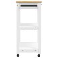 vidaXL Carrito de cocina MONZA madera maciza de pino 84x40x90 cm vidaXL Carrito de cocina MONZA madera maciza de pino 84x40x90 cm