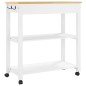 vidaXL Carrito de cocina MONZA madera maciza de pino 84x40x90 cm vidaXL Carrito de cocina MONZA madera maciza de pino 84x40x90 cm