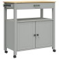 vidaXL Carrito de cocina MONZA madera maciza de pino 84x40x90 cm vidaXL Carrito de cocina MONZA madera maciza de pino 84x40x90 cm