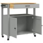 vidaXL Carrito de cocina MONZA madera maciza de pino 84x40x90 cm vidaXL Carrito de cocina MONZA madera maciza de pino 84x40x90 cm