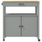 vidaXL Carrito de cocina MONZA madera maciza de pino 84x40x90 cm vidaXL Carrito de cocina MONZA madera maciza de pino 84x40x90 cm