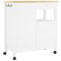 vidaXL Carrito de cocina MONZA madera maciza de pino 84x40x90 cm vidaXL Carrito de cocina MONZA madera maciza de pino 84x40x90 cm