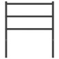 vidaXL Cabecero de metal negro 75 cm vidaXL Cabecero de metal negro 75 cm