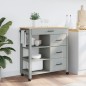 vidaXL Carrito de cocina MONZA madera maciza de pino 84x40x90 cm