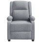 vidaXL Sillón de masaje tela gris claro vidaXL Sillón de masaje tela gris claro