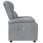 vidaXL Sillón de masaje tela gris claro vidaXL Sillón de masaje tela gris claro