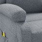 vidaXL Sillón de masaje tela gris claro vidaXL Sillón de masaje tela gris claro