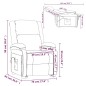 vidaXL Sillón de masaje tela gris claro vidaXL Sillón de masaje tela gris claro