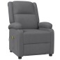 vidaXL Sillón de masaje de cuero sintético gris antracita vidaXL Sillón de masaje de cuero sintético gris antracita