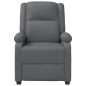 vidaXL Sillón de masaje de cuero sintético gris antracita vidaXL Sillón de masaje de cuero sintético gris antracita