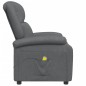 vidaXL Sillón de masaje de cuero sintético gris antracita vidaXL Sillón de masaje de cuero sintético gris antracita